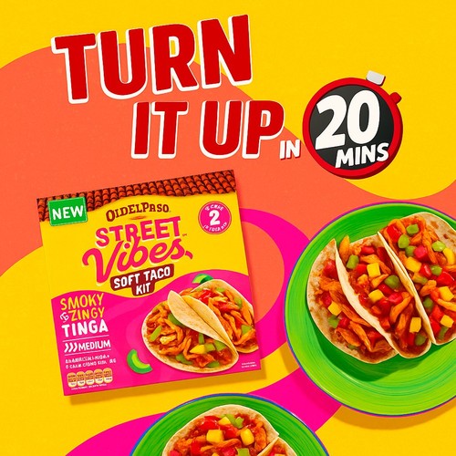 Old El Paso Mexican Street Vibes Tinga Soft Taco Kit 257g