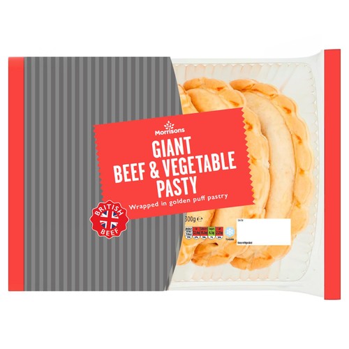 Morrisons Giant Beef & Vegetable Pasty 300g