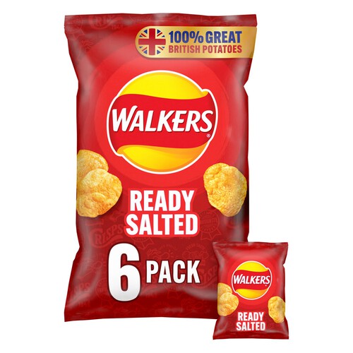 Walkers Ready Salted Multipack Crisps 