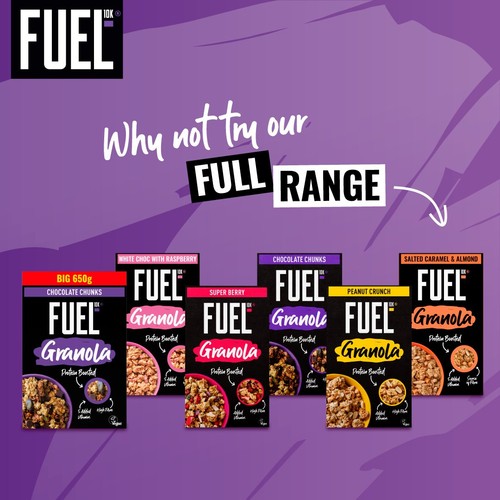 FUEL10K Chocolate Chunks Protein Granola Breakfast Cereal 650g