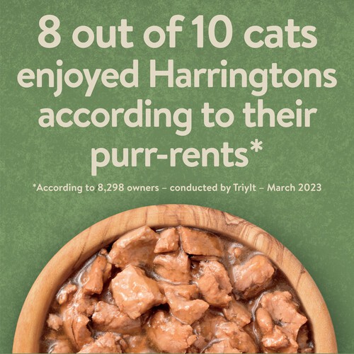 Harringtons Wet Cat Food Pouches Meat in Jelly