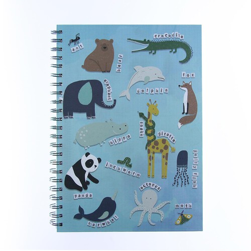 Nutmeg Animal A4 Wiro Notebook