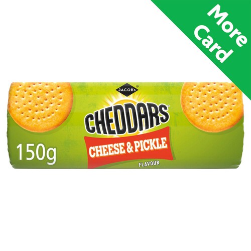 Jacob's Cheddars Cheese & Pickle Flavour Cheese Biscuits 