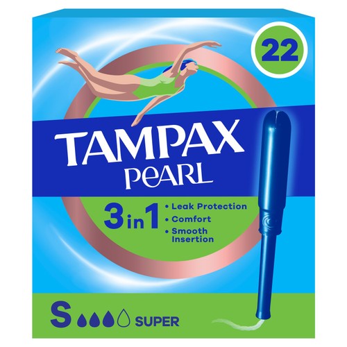 Tampax Pearl 3 In 1 Tampons Super