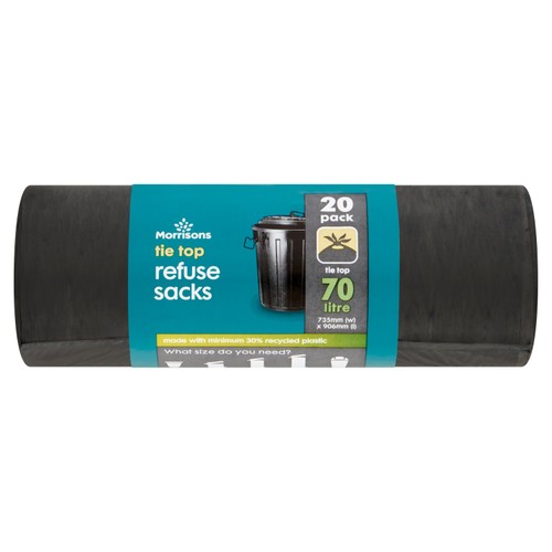 Morrisons tie top refuse sack
