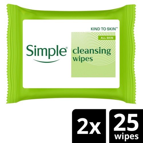 Simple Cleansing Face Wipes Biodegradable 