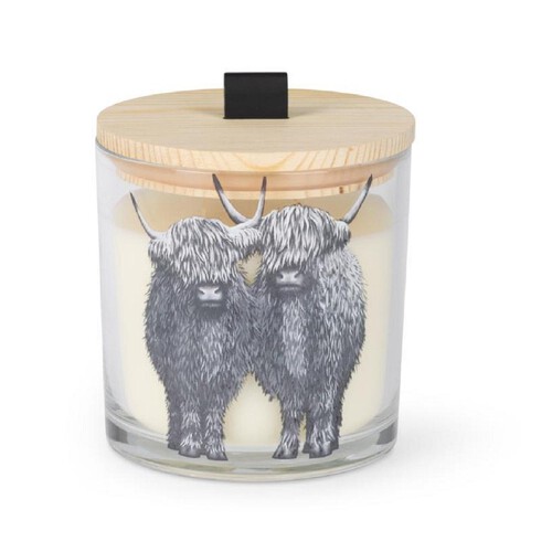 Nutmeg Home Highland Cow Lidded Candle