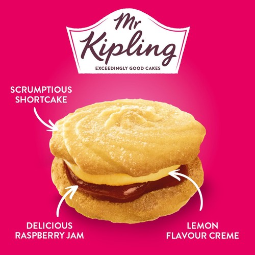Mr Kipling Lemon & Raspberry Whirls