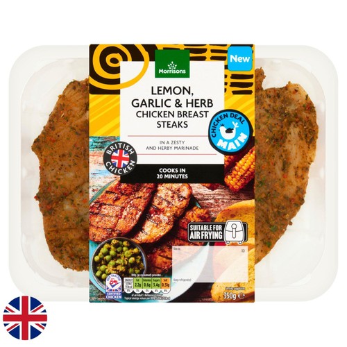 Morrisons Chicken Shop Lemon,Garlic & Herb Chicken Steaks 350g