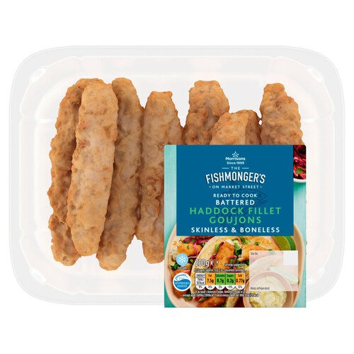 Morrisons Market Street Battered Haddock Fillet Goujons