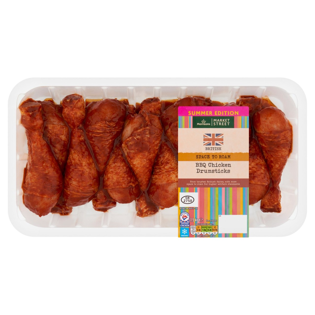 Morrisons Chicken BBQ Drumsticks 1.5kg