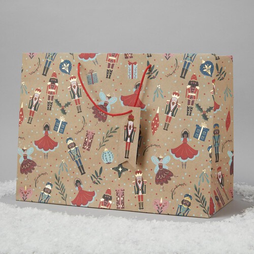 Morrisons Extra Large Gift Bag Nutcracker Icons