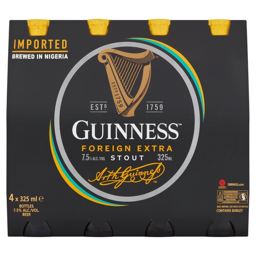 Guinness Extra Foreign Stout Beer 7.5%