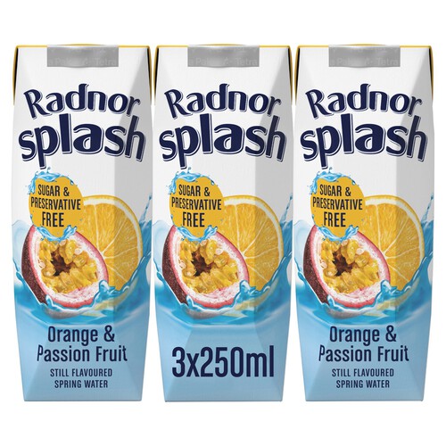 Radnor Splash Orange & Passion Fruit Flavoured Water