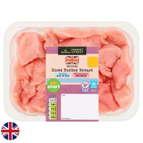 Morrisons British Diced Turkey Breast 300g