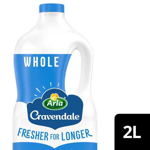Cravendale Filtered Fresh Whole Milk Fresher for Longer 2L