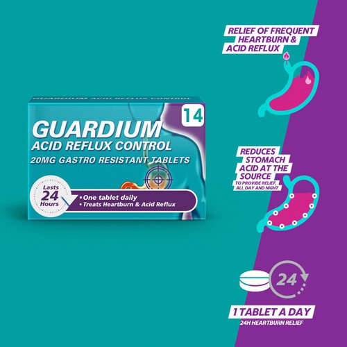 Guardium Acid Reflux Control Gastro Resistant Tablets