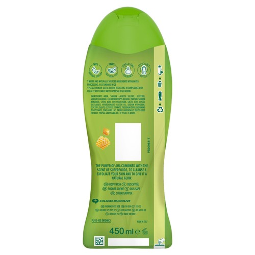 Palmolive Skin Radiance Avocado & Honey Body Wash Shower Gel 450ml
