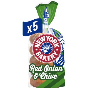 New York Bakery Co Plain and Sesame Bagels 5 Pack