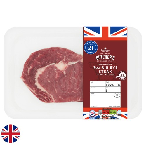 Morrisons British Rib Eye Steak 200g