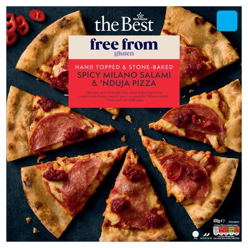 Morrisons The Best Gluten Free Spicy Italian Meats Pizza