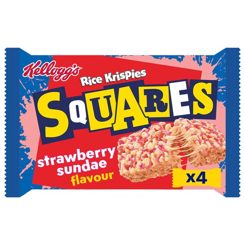 Kellogg's Rice Krispies Squares Strawberry Sundae