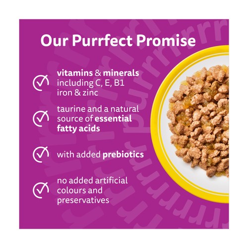 Whiskas Senior 11+ Poultry Feasts Wet Cat Food Pouches in Jelly 12 x 85g