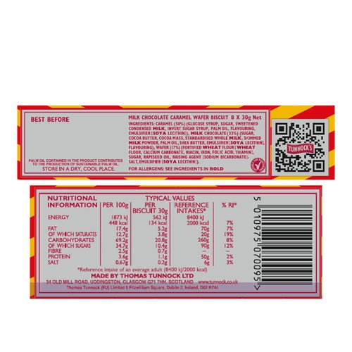 Tunnocks Caramel Wafer