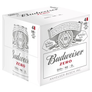 Budweiser Zero Alcohol Free Lager Beer Cans