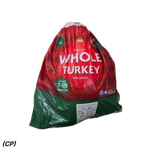 Morrisons Medium Whole Turkey With Giblets 3-5.49Kg