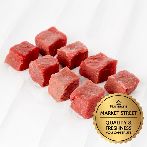 Market Street British Lean Diced Topside Beef