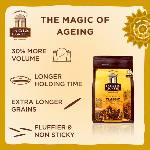 India Gate Classic Basmati Rice 5Kg