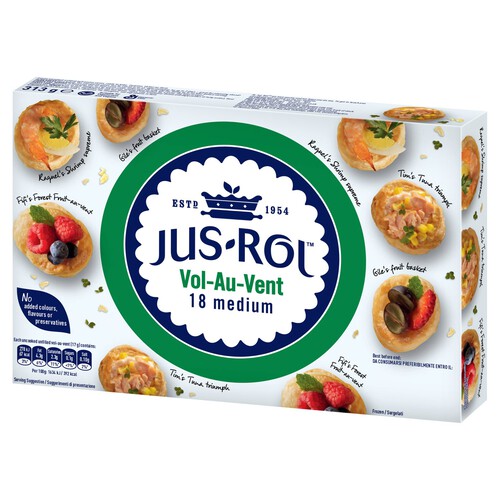 Jus Rol Vol Au Vent 18 Medium