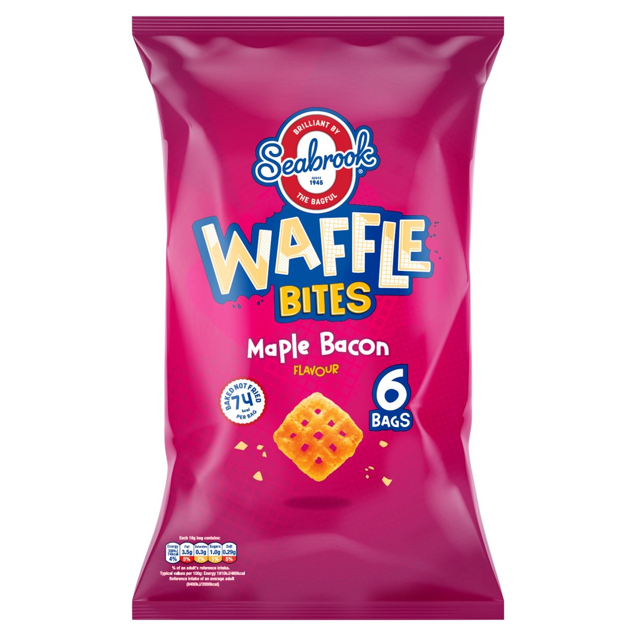 Seabrook Waffle Bites Maple Bacon 6 Pack