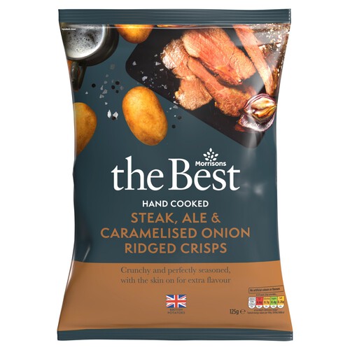 Morrisons The Best Steak, Ale & Onion Crisps