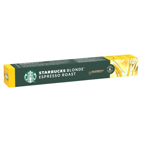 Starbucks by Nespresso Blonde Espresso Roast Coffee Pods x10