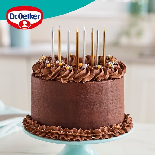 Dr. Oetker 12 Metallic Birthday Candles