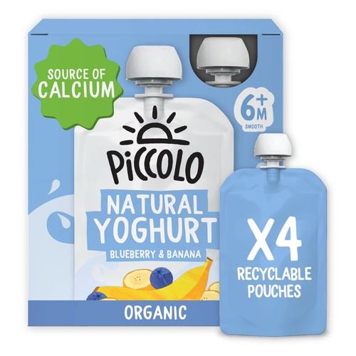 Piccolo baby organic blueberry banana natural yoghurt smooth