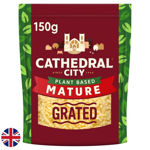 Cathedral City Plant Based Mature Cheddar Cheese Flavour Vegan Grated 150g