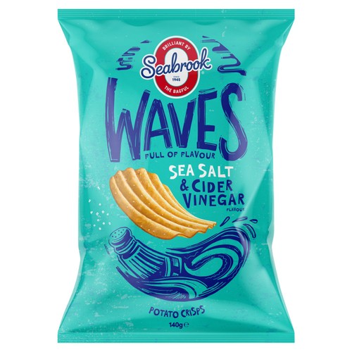Seabrook Sea Salt Cider Vinegar Flavour Potato Crisps
