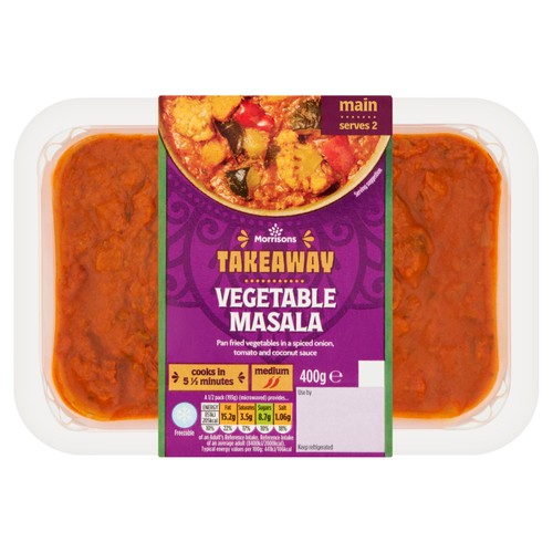 Morrisons Takeaway Vegetable Masala   400g