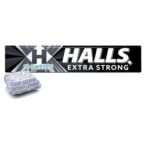 Halls Extra Strong Menthol Action Throat Sweet