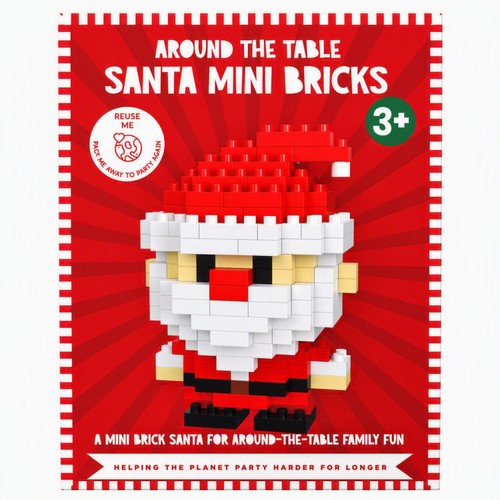 Mad Party Family Fun Santa Mini Bricks