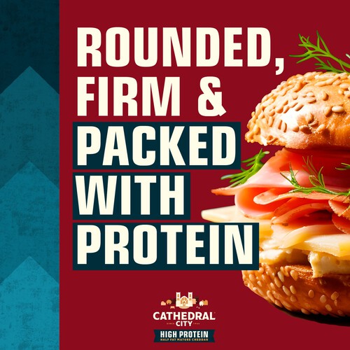 Cathedral City 5 High Protein Half Fat Cheddar Cheese Slices 