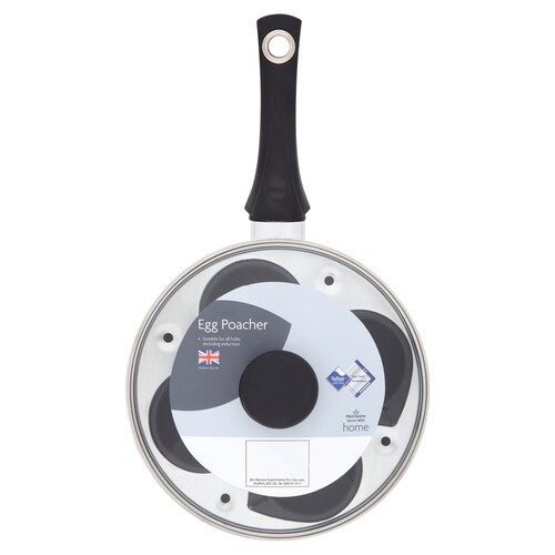 Morrisons 20 cm Aluminium Egg Poacher