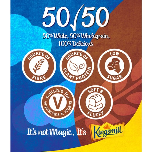 Kingsmill 50/50 Medium Bread 
