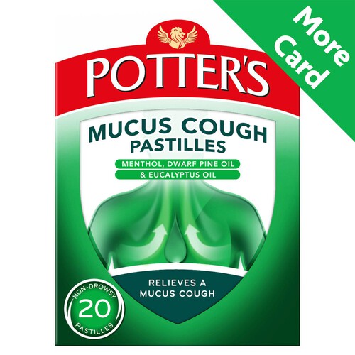 Potters Mucus Cough Pastilles 