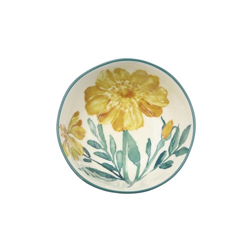 Nutmeg Home Handpainted Sunflower Dip Bowl