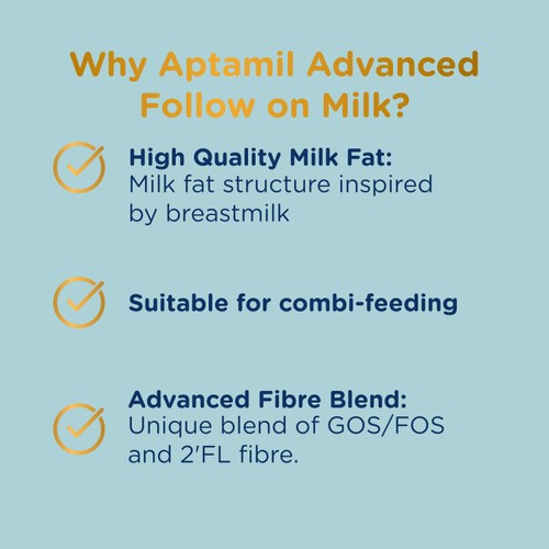 Aptamil Advanced 2 Follow On Baby Milk Formula Powder 6-12 Months