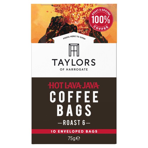 Taylors of Harrogate Hot Lava Java Coffee Bags 10s